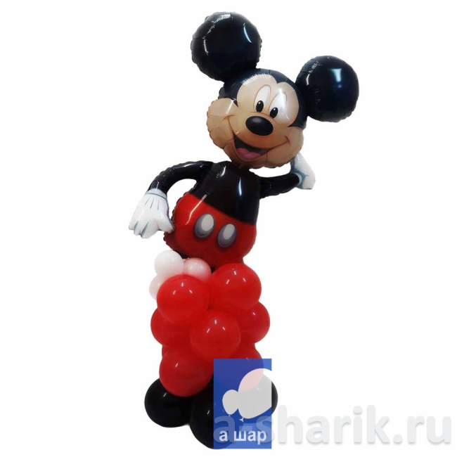 Воздушные шары "Фигура из шаров Микки Маус" - фото