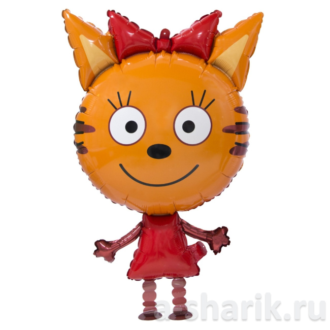 Воздушные шары "Ходячая шар-фигура Три Кота, Карамелька, 81 см" - фото