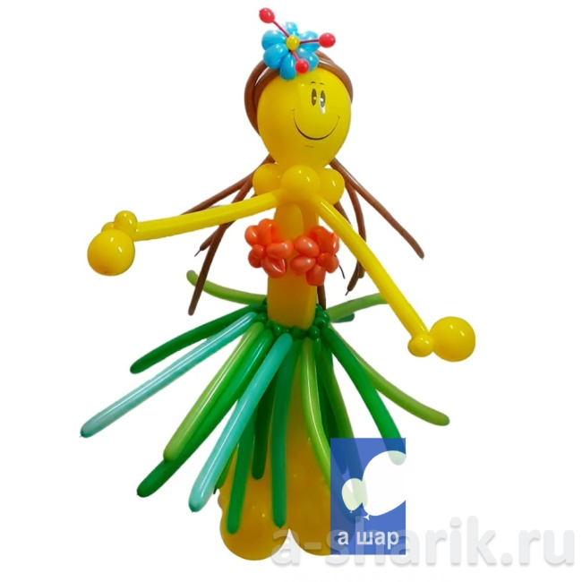 Воздушные шары "Фигура из шаров Танцующая амазонка" - фото